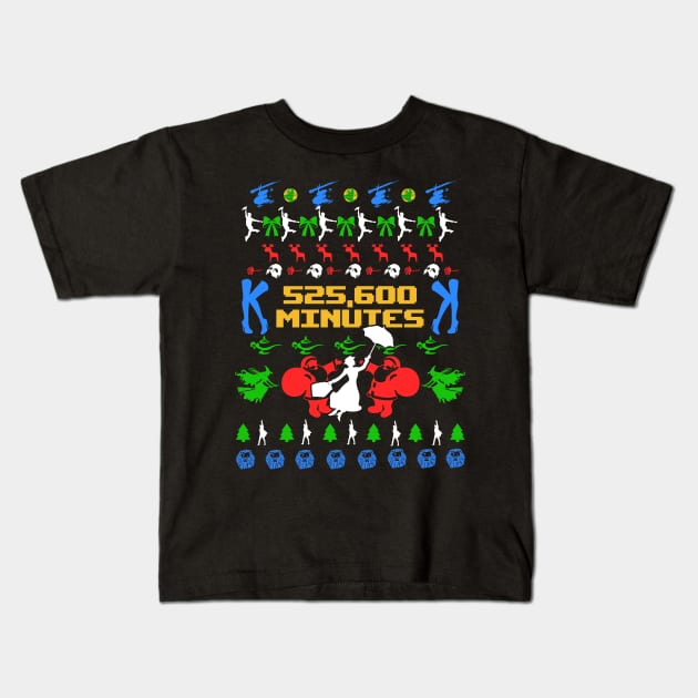 Broadway Ugly Christmas Sweatshirt Kids T-Shirt by KsuAnn